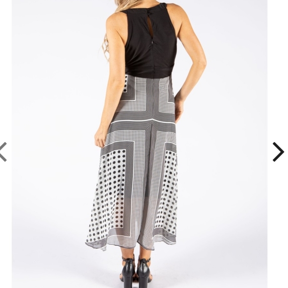 NWTStudio One New york Versatile Women's Sleeveless   Dots fit and flare size 12 - Picture 3 of 16